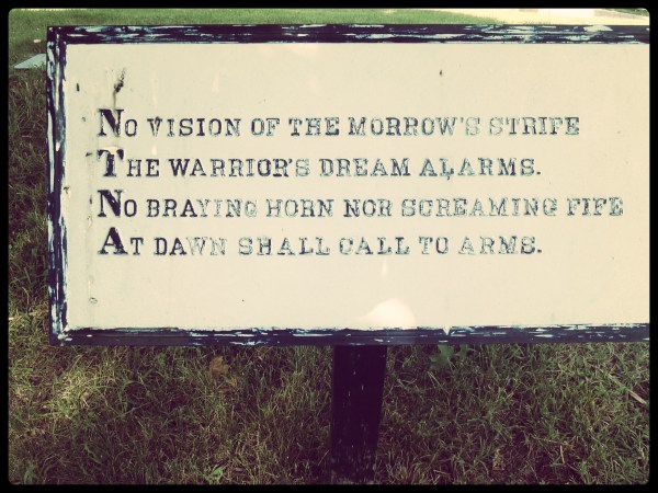 Fredericksburg Cemetery Poem