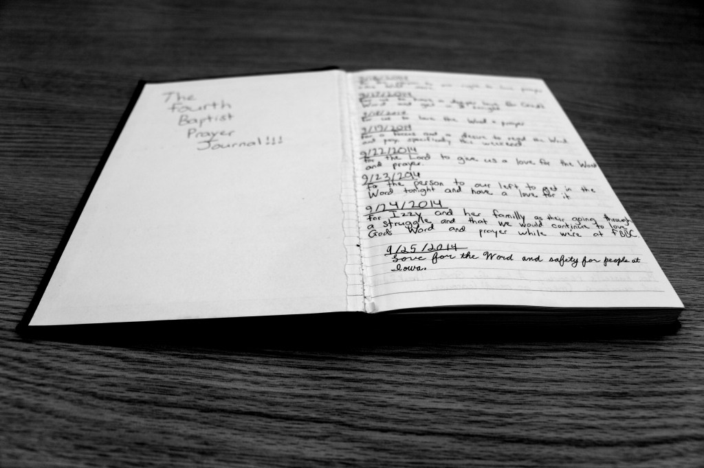 The Fourth Baptist Prayer Journal